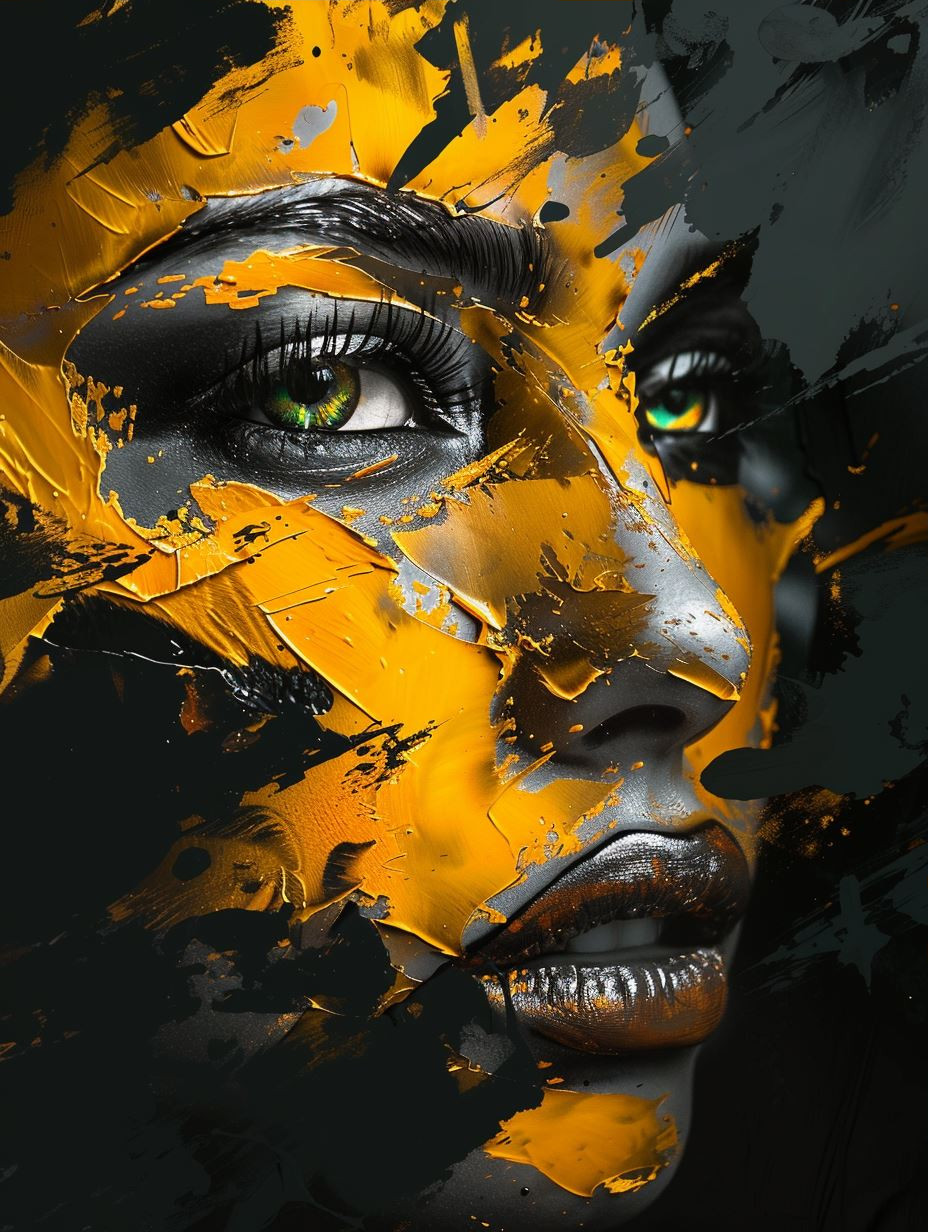 Golden Strokes of Urban Elegance