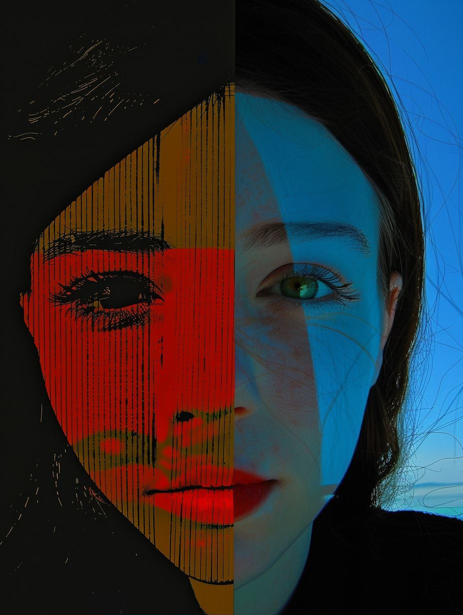 Fragmented Digital Portrait Study