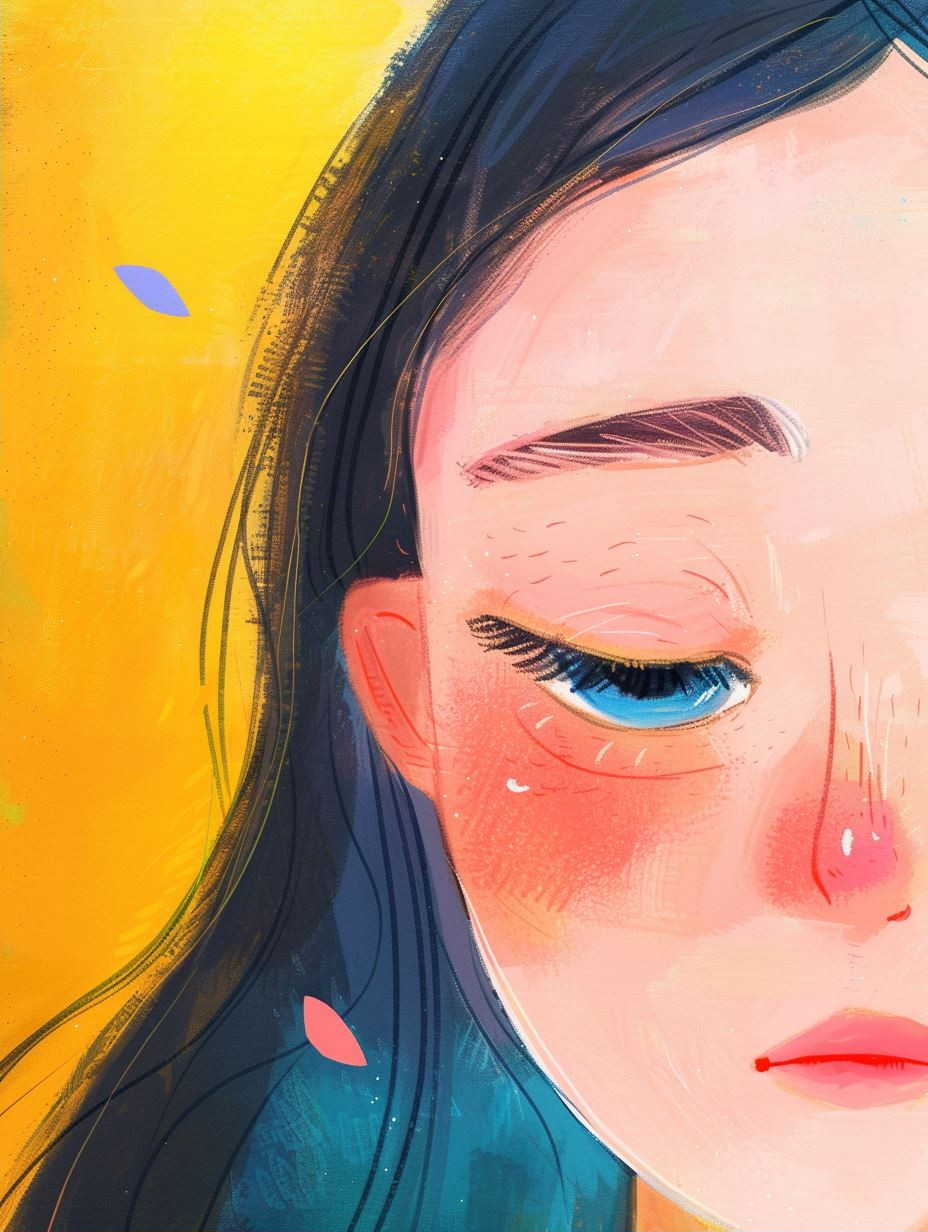 Whimsical Pastel Portrait Study
