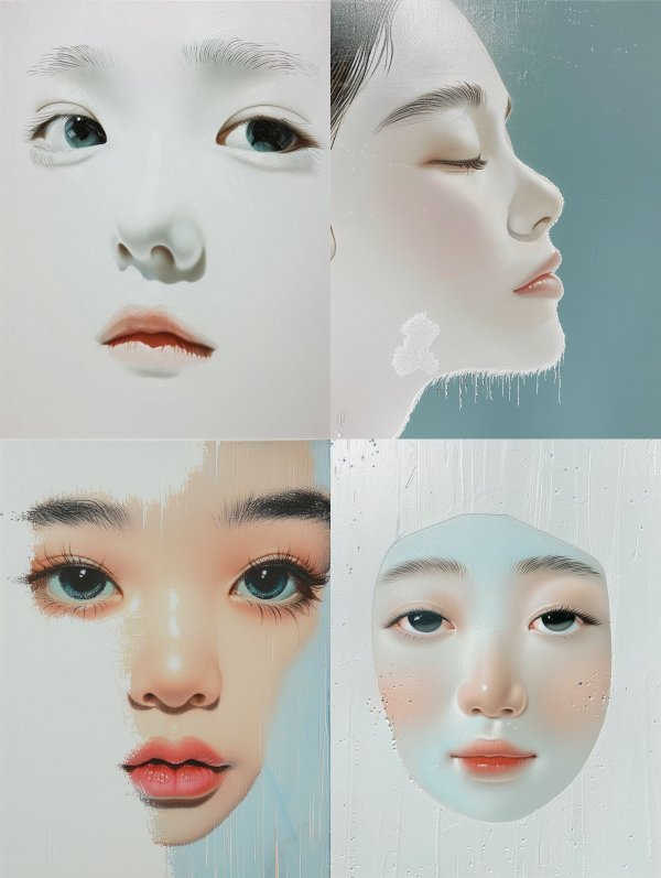 Ethereal Fragments of Feminine Grace