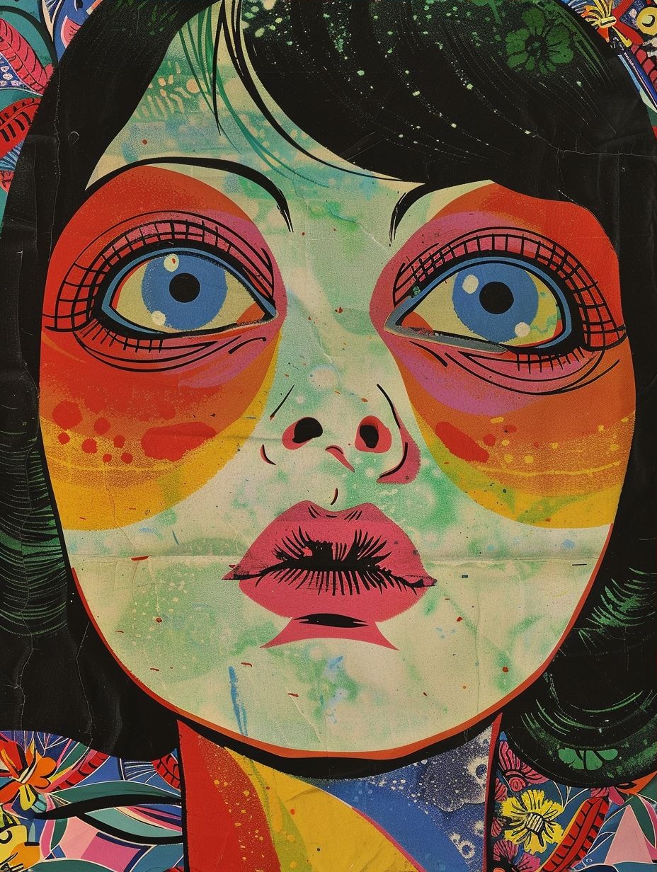 Psychedelic Floral Gaze - Image 3