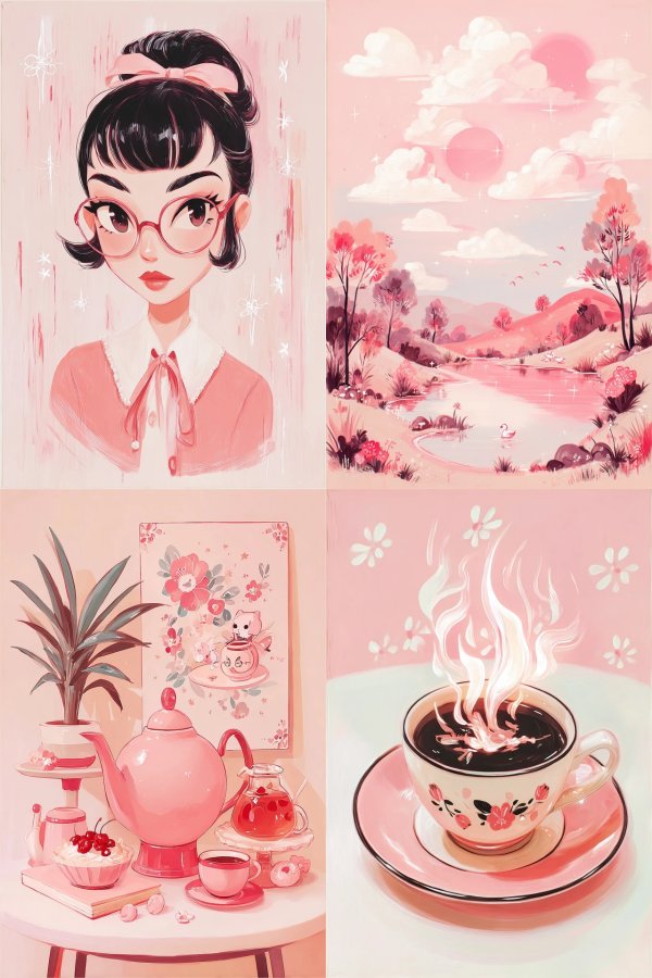 Pastel Petal Portrait