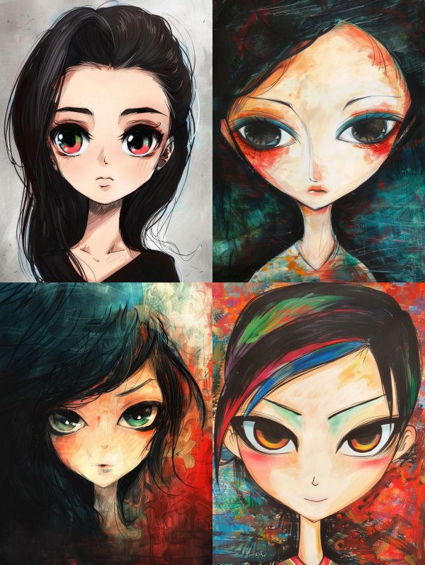 Ethereal Anime Portrait Study