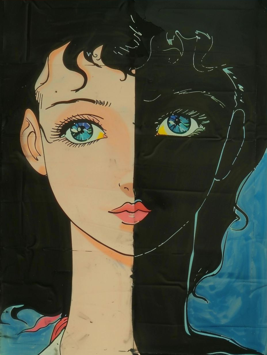 Vibrant Pop Art Portrait Study