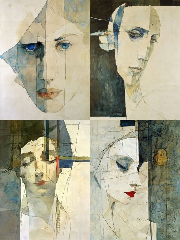 Fragmented Azure Gaze