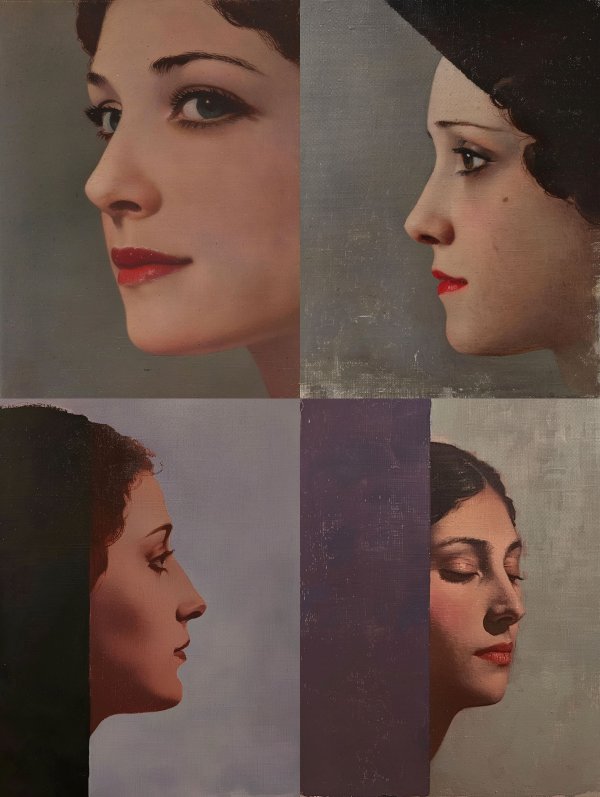 Vintage Mid-Century Glamour Portrait