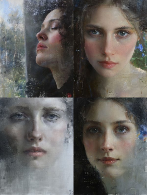 Melancholy Gaze Through Rain