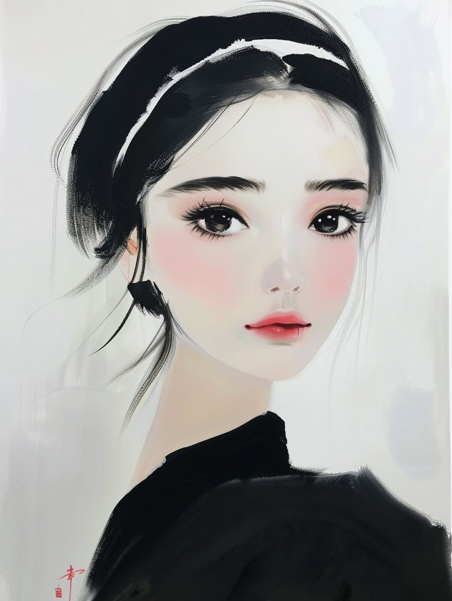 Ethereal Digital Portrait Study