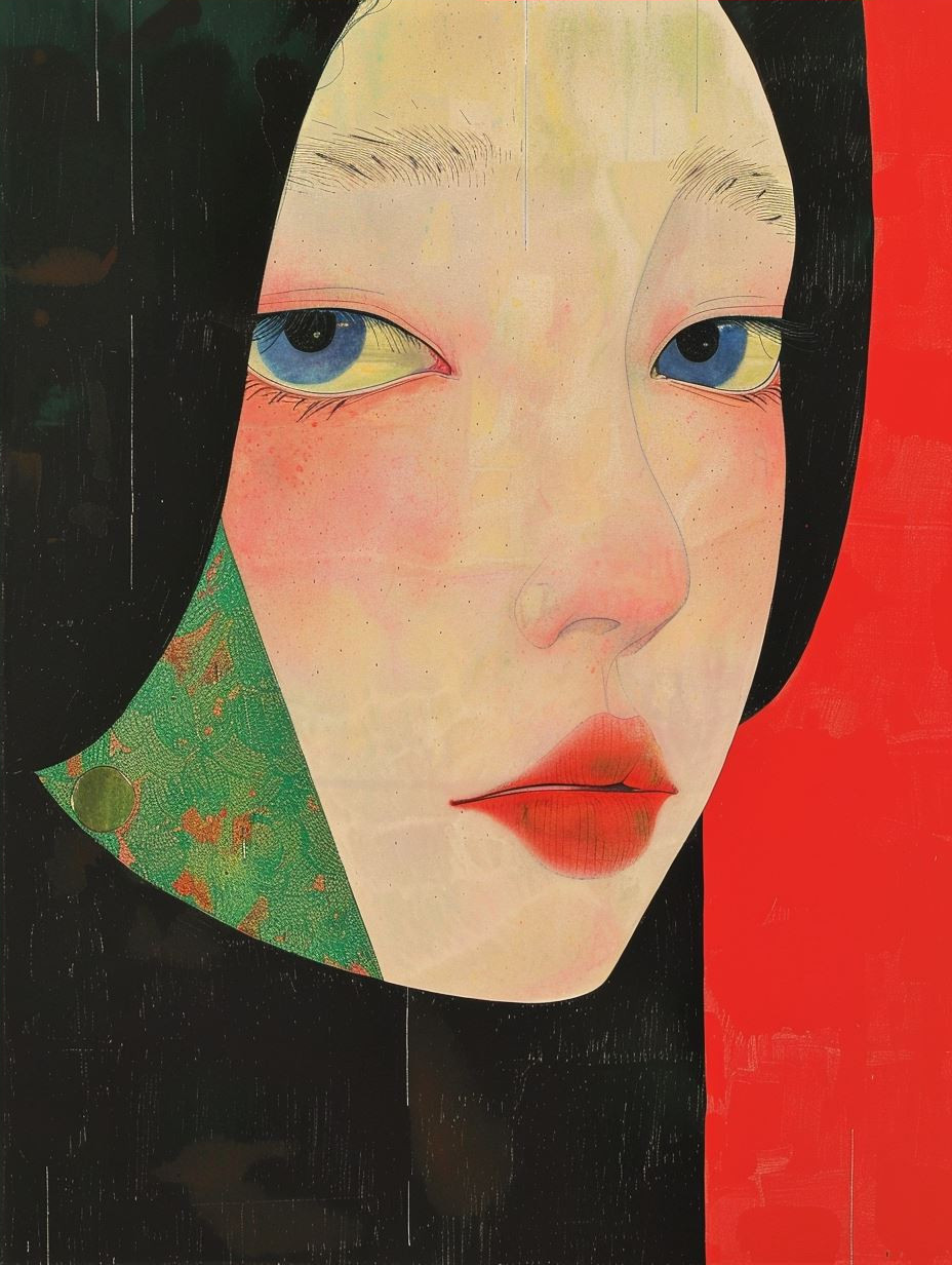 Minimalist Ethereal Asian Portrait