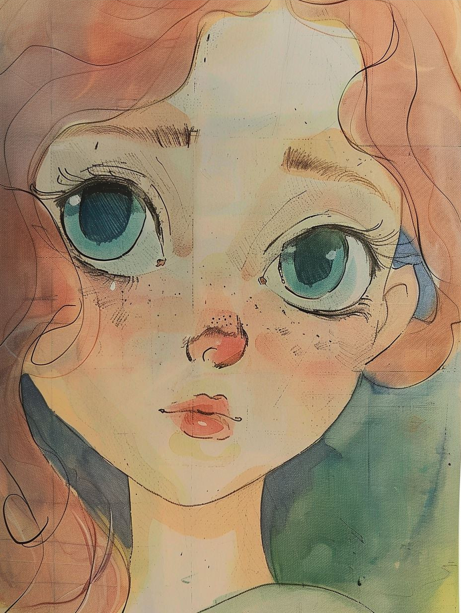 Ethereal Pastel Dream Portrait