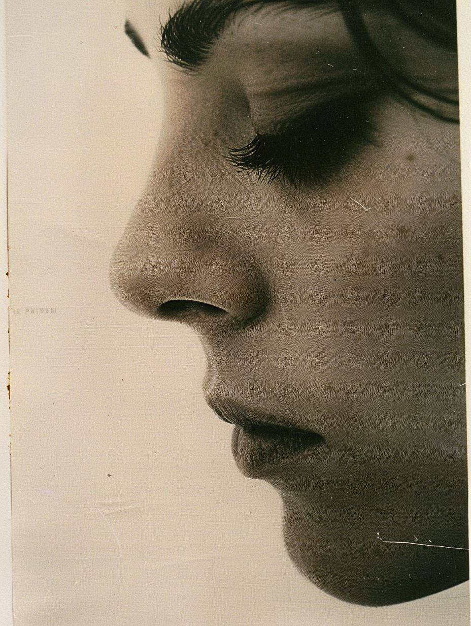 Vintage Grainy Portrait Study