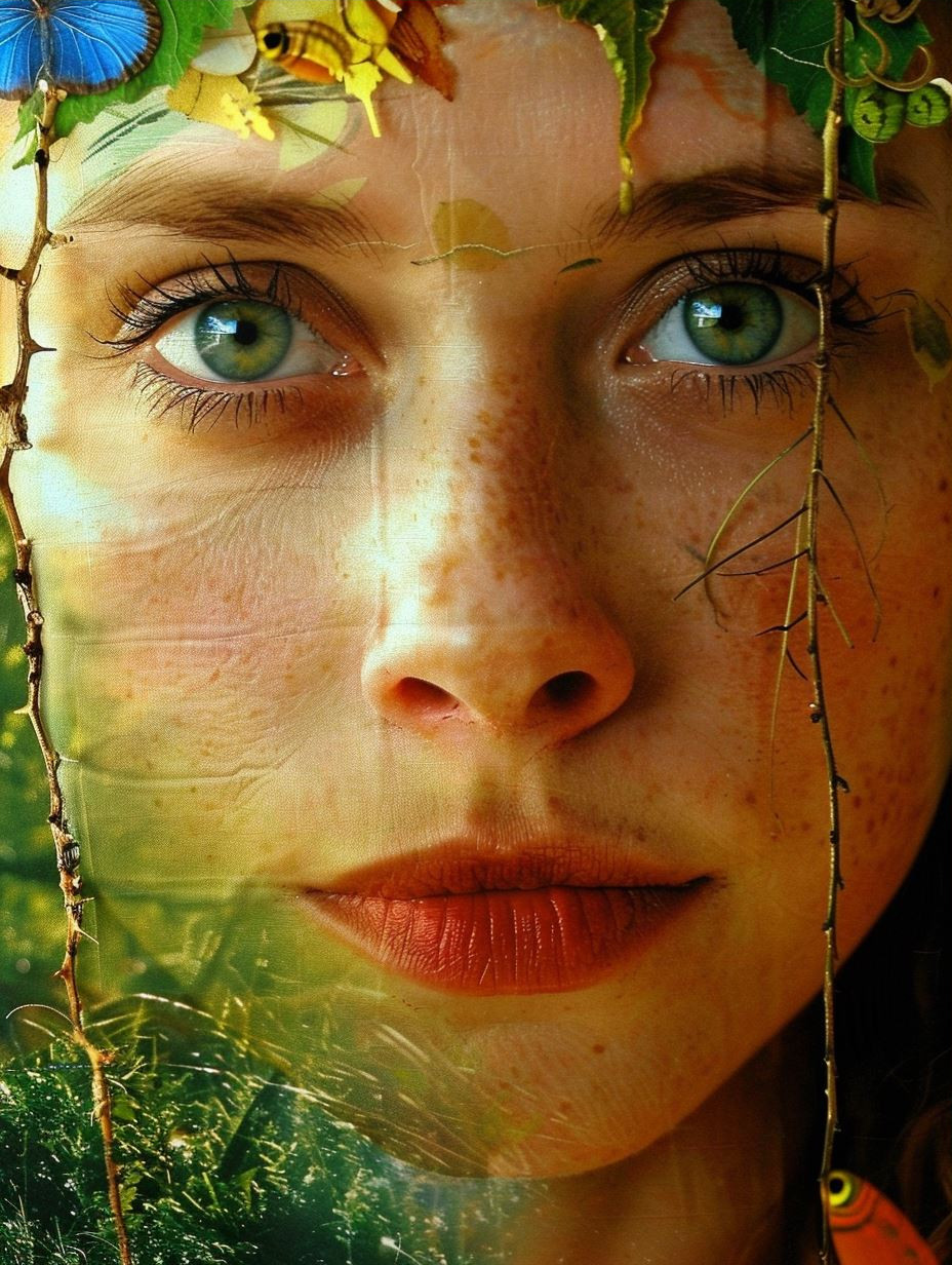Ethereal Nature Double Exposure