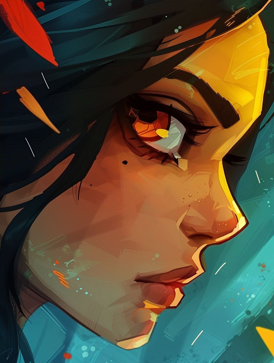 Dual Element Gaze Portrait
