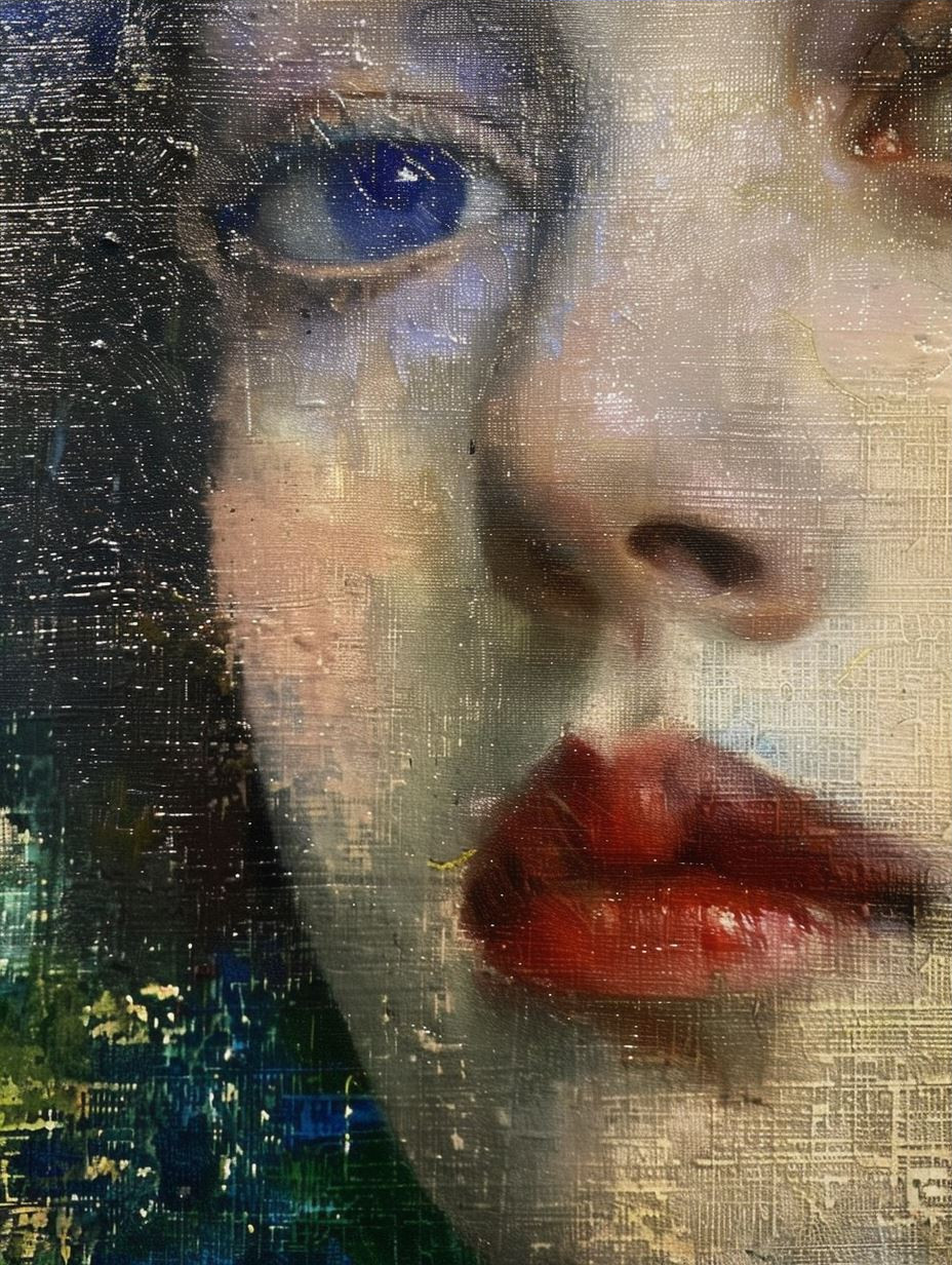 Fragmented Gaze of Textured Oil