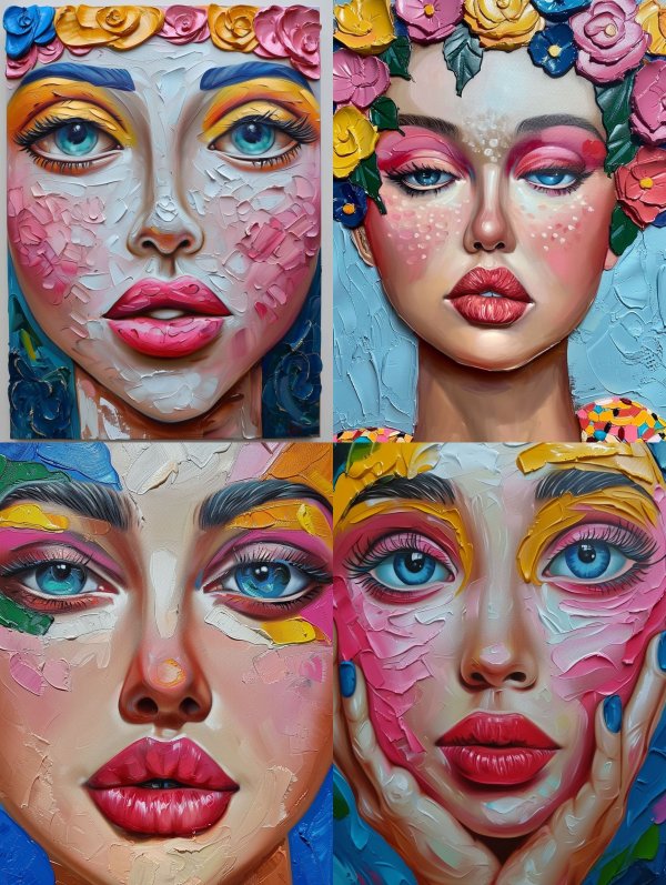 Impasto Floral Dream