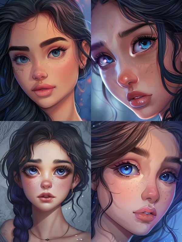 Ethereal Azure Gaze