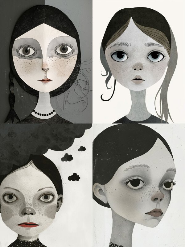 Monochrome Mystic Muse