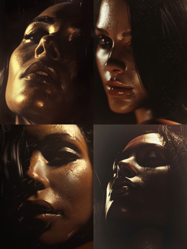 Golden Glimmer Portrait