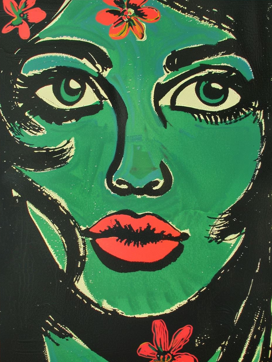Neon Pop Art Portrait