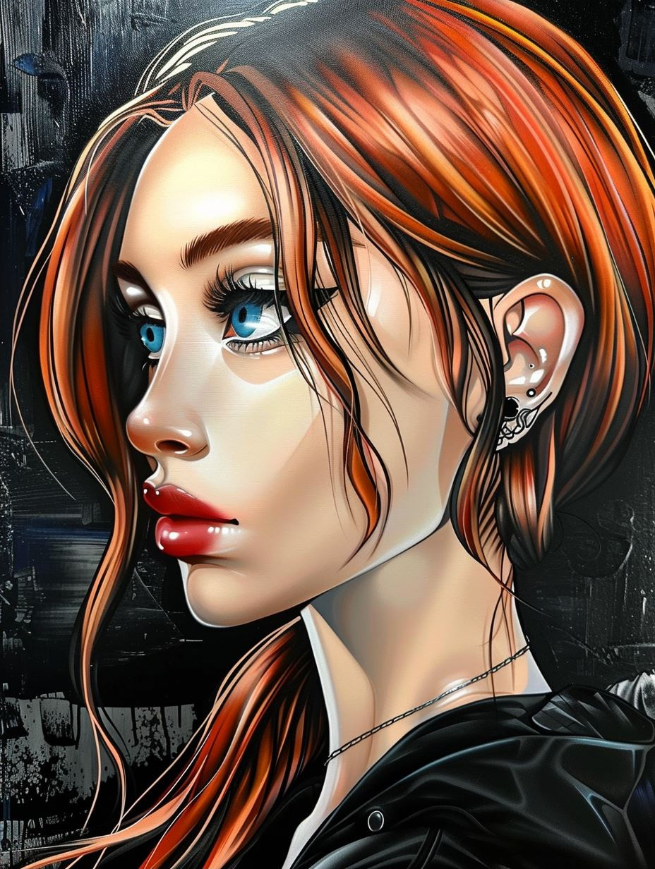 Neon Noir Cybernetic Gaze