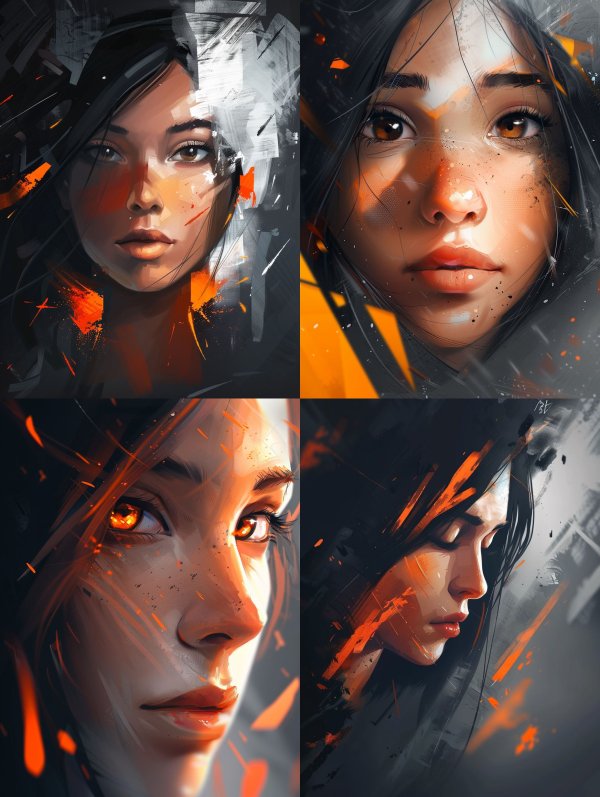 Ethereal Glow Digital Portraits