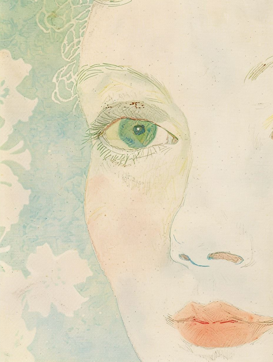 Ethereal Pastel Dream Portrait