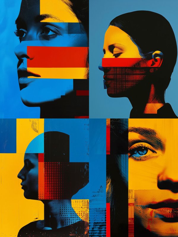 Chromatic Fragment Portrait