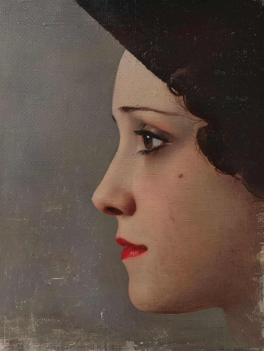 Vintage Mid-Century Glamour Portrait