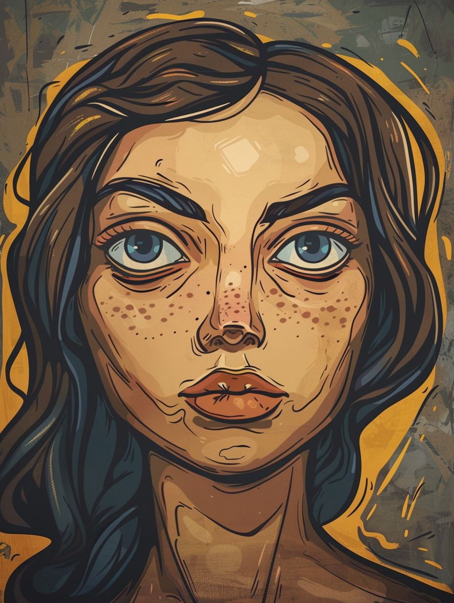Rustic Ink Portrait