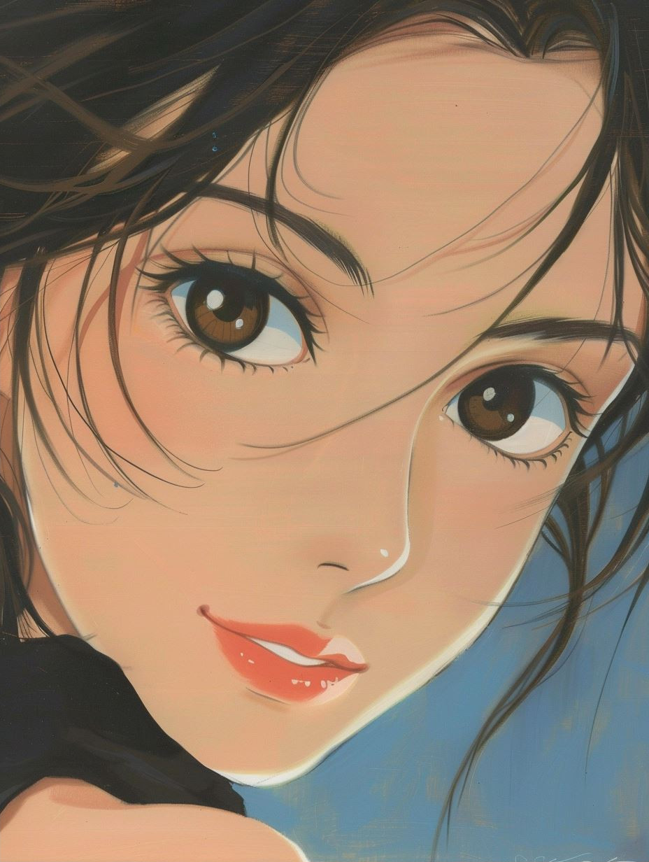 Minimalist Modern Anime Portrait - Image 2