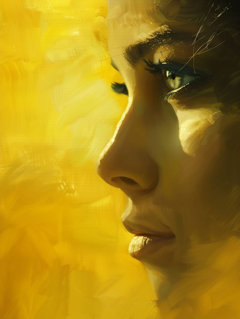 Golden Ethereal Portrait Study