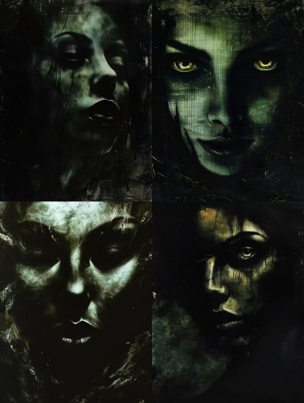 Haunting Shadows of Ethereal Grief