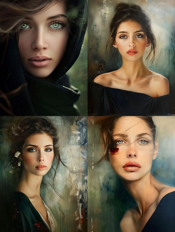 Ethereal Gaze in Dark Velvet