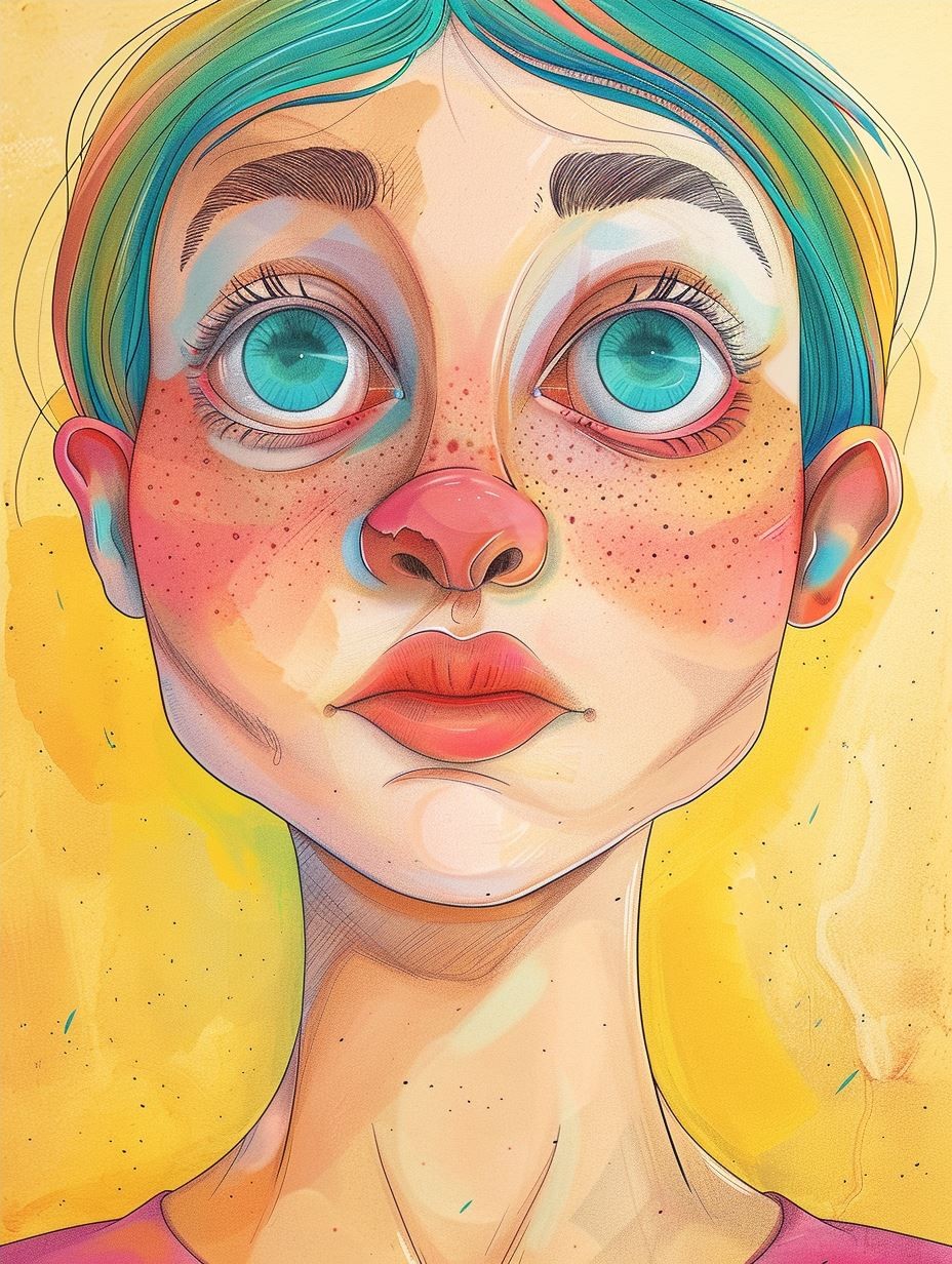 Vibrant Ethereal Gaze