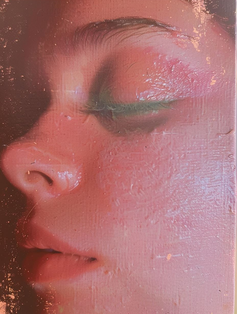 Ethereal Rose Haze Portrait