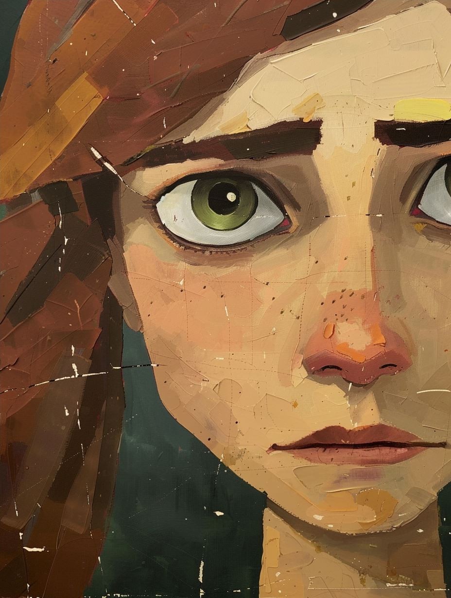 Abstract Painted Gaze