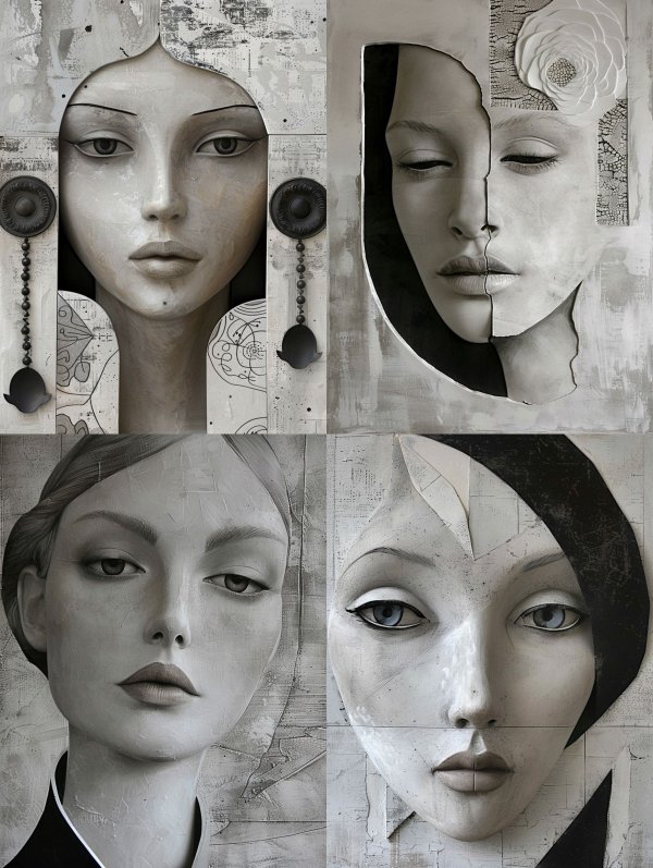 Ethereal Fragments of Feminine Grace