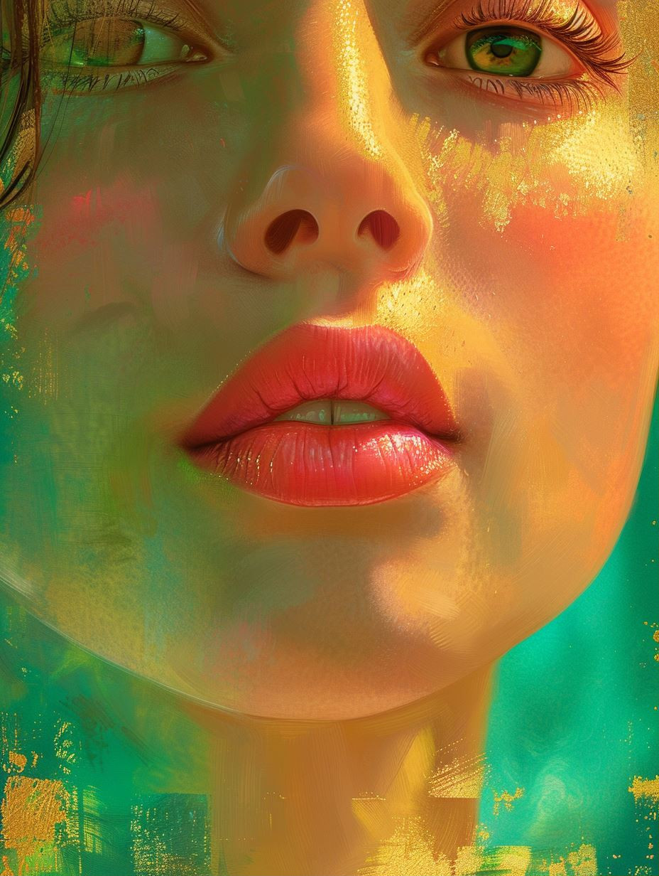 Prismatic Glow Portrait Study