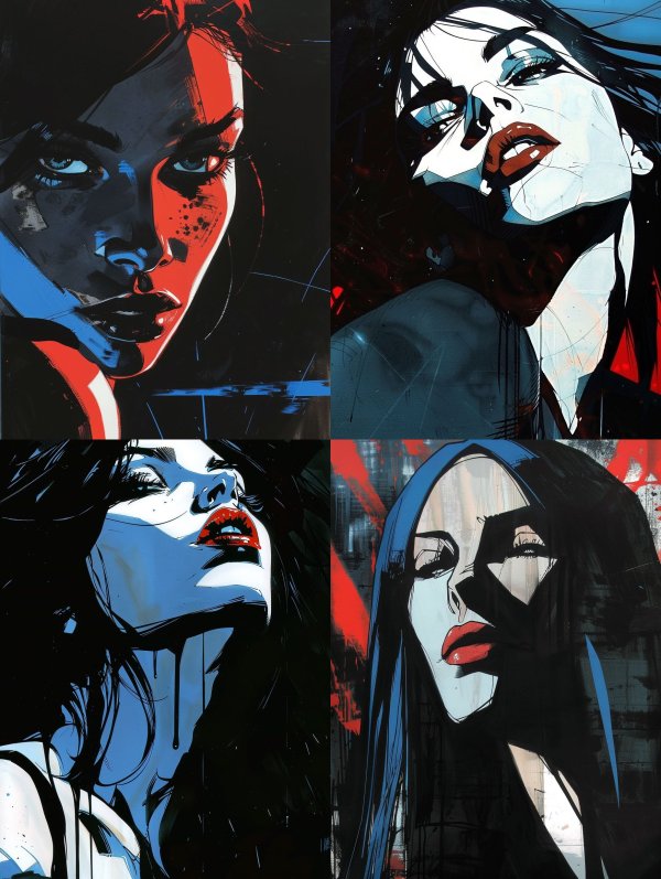 Neon Noir Portrait