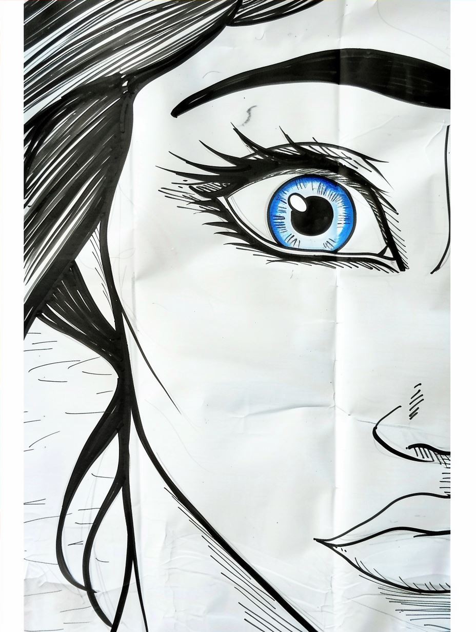Vibrant Impasto Gaze