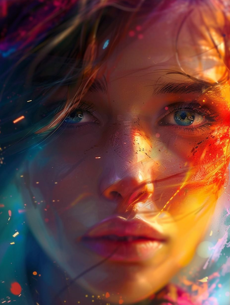 Celestial Prism Ethereal Portrait