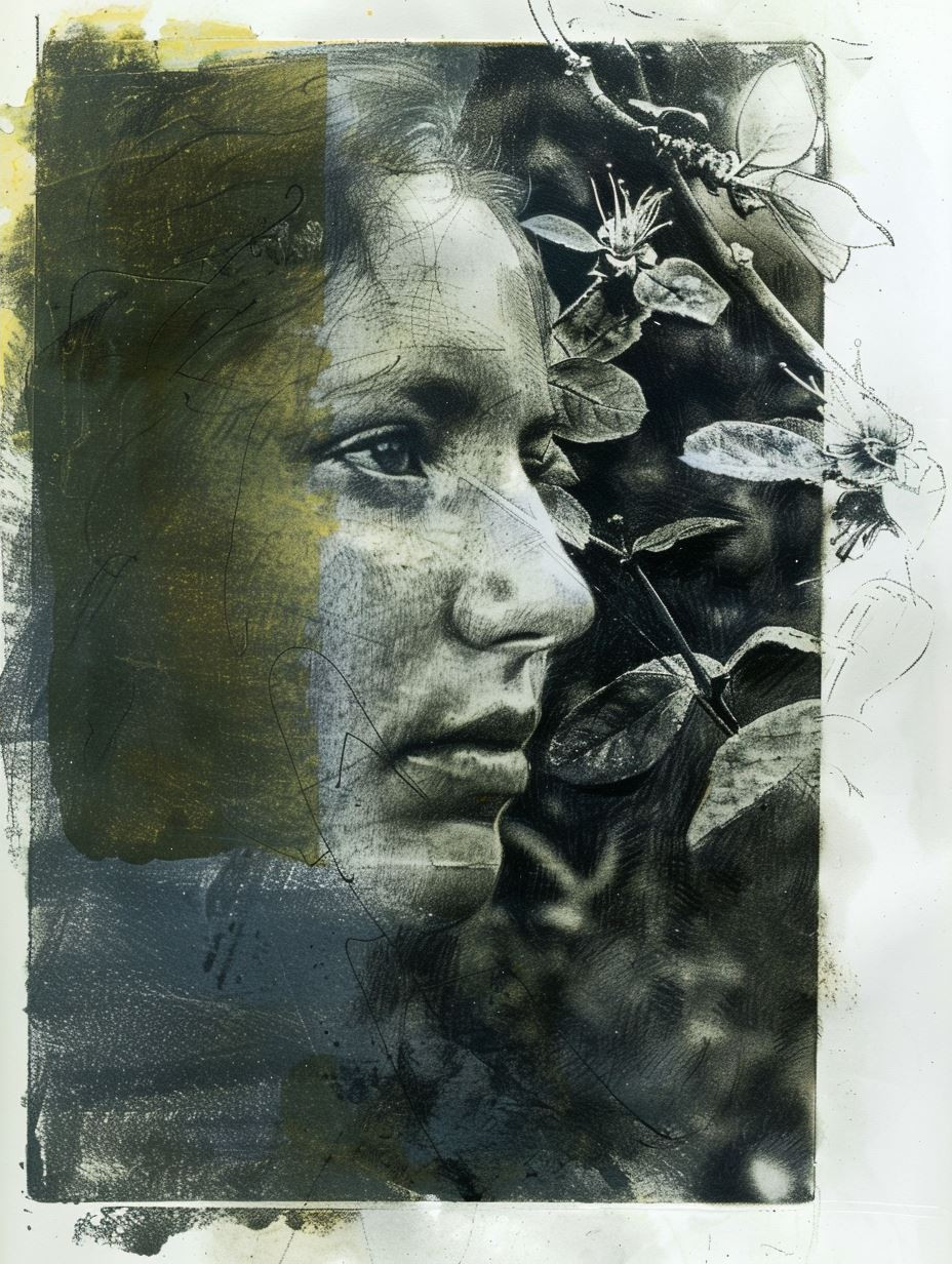 Ethereal Fragmented Portrait Study
