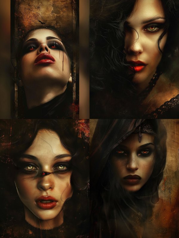 Crimson Gothic Elegance