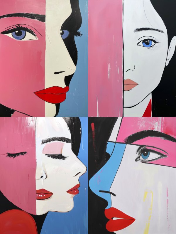 Modern Pop Art Female Portraits