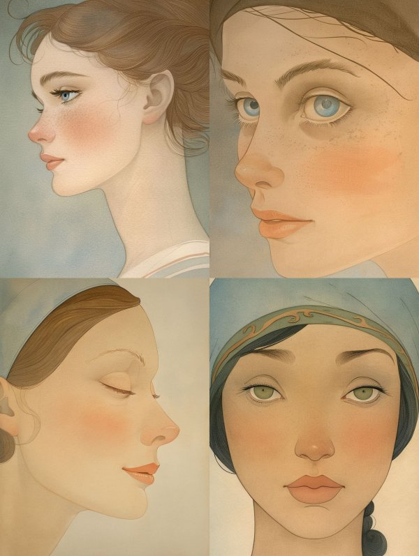 Soft Ethereal Pastel Portrait