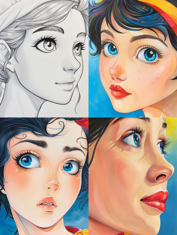 Digital Portrait Art Evolution