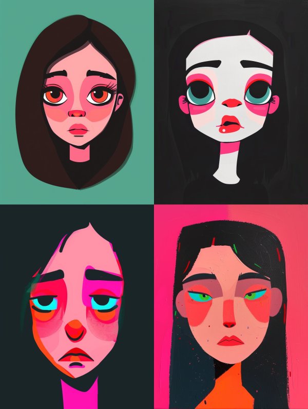 Emotional Spectrum of Stylized Portraits