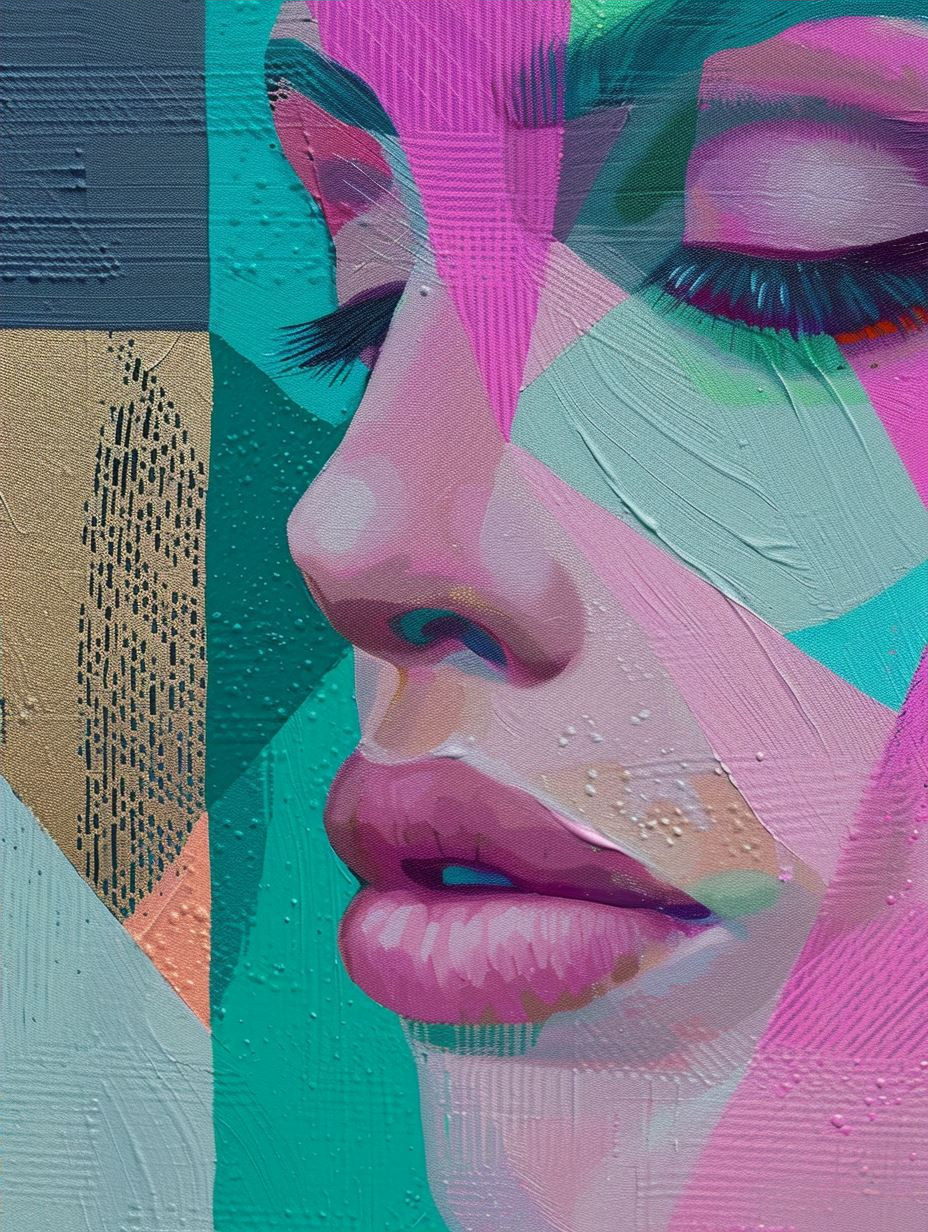 Prismatic Fragment Portrait