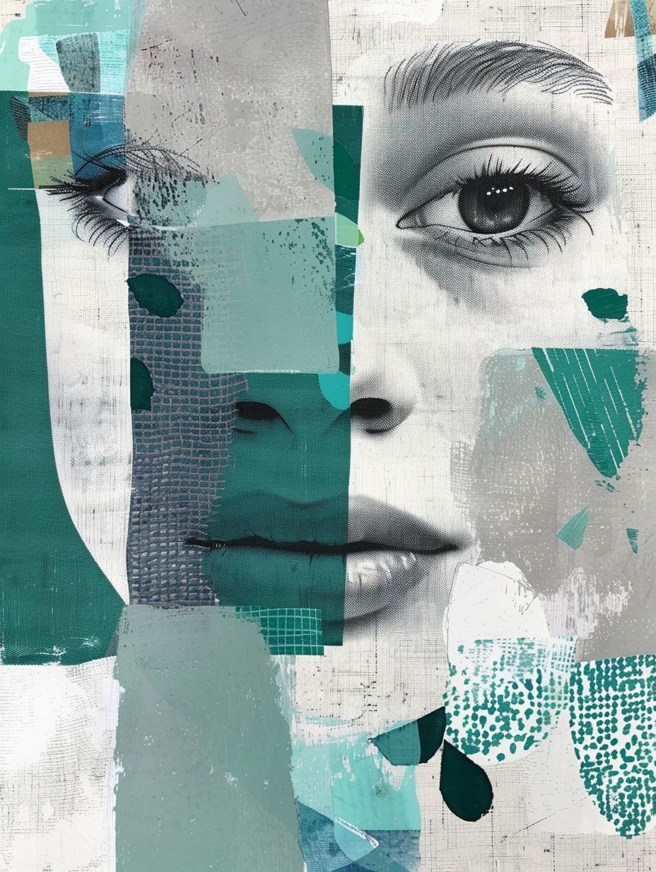 Teal Collage Dream - Image 3