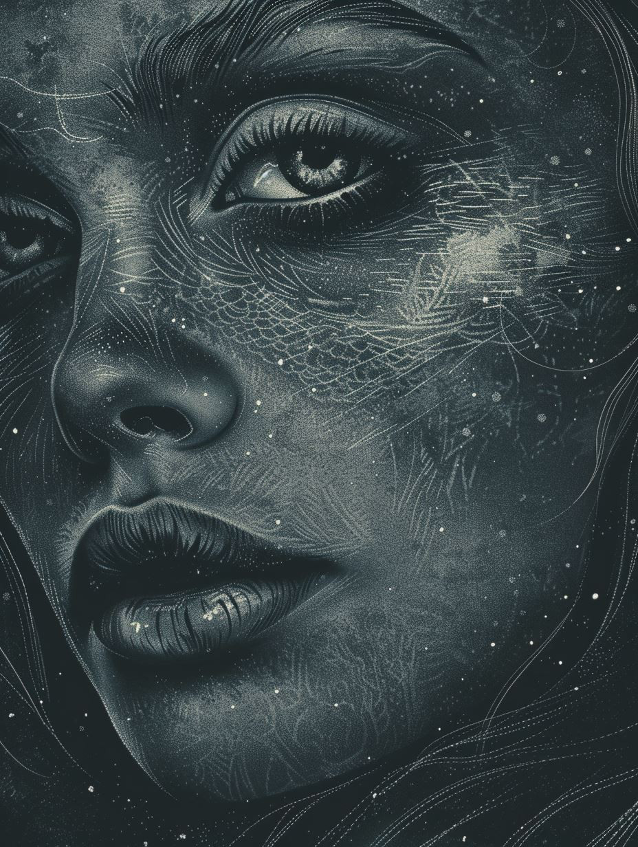 Celestial Etchings of a Goddess